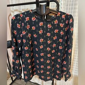 Loft Floral Long Sleeve Blouse